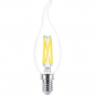 Preview: PHILIPS MASTER LEDcandle Kerzenlampe klar BA35 Windstoss, 230V/3,4W(=40W), E14, 470lm, 827, DIMTONE
