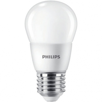 PHILIPS CorePro LEDluster P48, 230V/7W(=60W), E27, 840 cool white, matt, 806lm, NON DIM