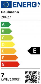PAULMANN LED Globe G125, 230V/7W(=60W), E27, 2700K, 806lm, opal, DIM