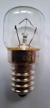 Signallampe T22 klar, 24V/25W, E14, 47x22mm