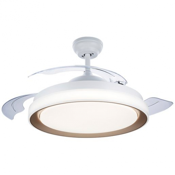 PHILIPS LED-Pendelleuchte Bliss 28/35W 4500lm 827/840/855 direkt, GOLD, mit Ventilator / Deckenventilator