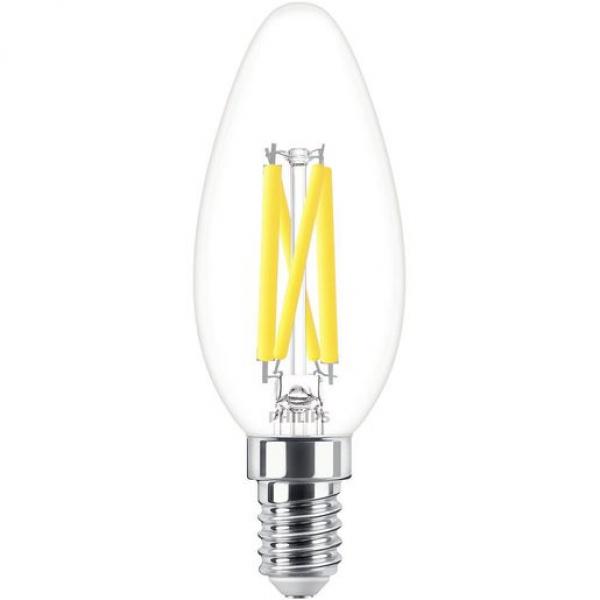 PHILIPS MASTER LEDcandle Kerzenlampe klar, 230V/5,9W(=60W), E14, 806lm, 827, DIMTONE